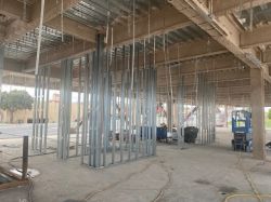 Steel Framing at Priority Walls on Level 2