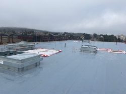 Vapor Barrier Install at Roof