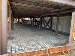 Rebar Installation for Slab on Grade Concrete Pour