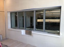 Installing Check-in Window at Main Entry
