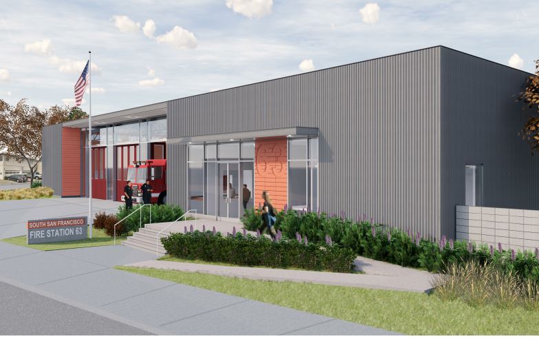 Artist rendering of future Fire Station site